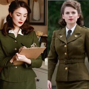 Handmade Agent Carter Military Suit - Vintage 1950s